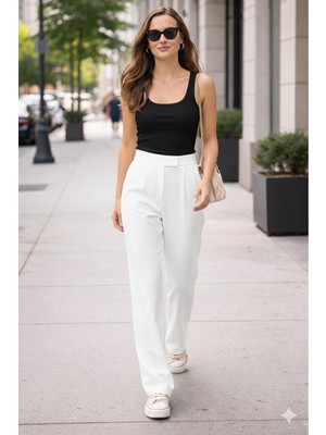 Axxan Kadın Palazzo Cırtlı Pantolon