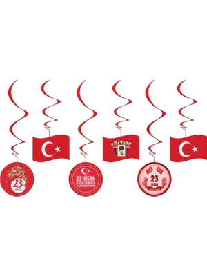 Best Parti 23 Nisan Temalı 6'lı Tavan Süsü