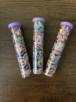 Gülümse Gel 1 Paket Bebek Çocuk Kutulu Renkli Ince Lastik Mandal Havlu Saç Boncuğu Toka Seti Y2K Kpop Kore