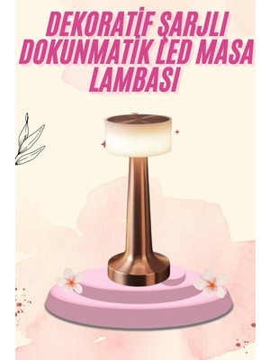 TeknoKapsül Dekoratif Masa Lambası Dokunmatik Renk Değiştirebilen Gece Lambası