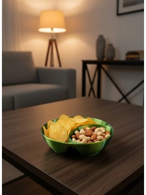 TeknoKapsül Yeşil Çerezlik Kase Seti 4 Adet 3X12 cm