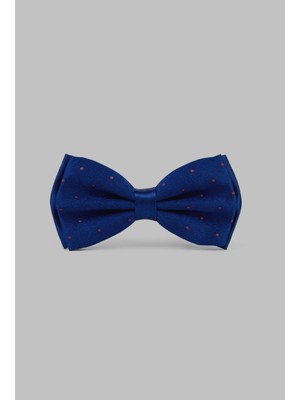 Sdnyazo Lacivert Kırmızı Noktalı Desenli Erkek Papyon