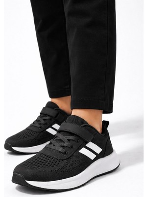 Slipcat Çocuk Nefes Alabilir Fileli Cırt Bantlı Bağcıklı Hafif Taban Günlük Rahat Çocuk Spor Ayakkabı Snekaker