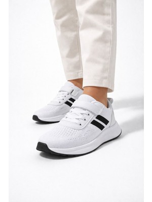 Slipcat Çocuk Nefes Alabilir Fileli Cırt Bantlı Bağcıklı Hafif Taban Günlük Rahat Çocuk Spor Ayakkabı Snekaker