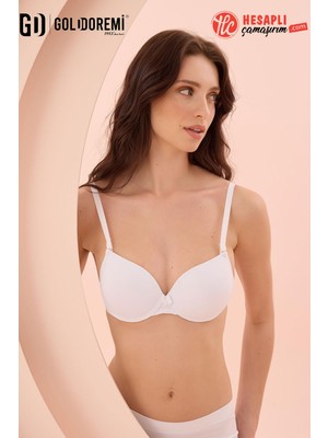 Nbb Premium Kadın Hafif Destekli Kaplı Balenli Askıları Çıkarılabilen Rahat Kutulu Tek Sütyen