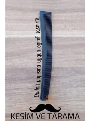 Twin Store Bıyık Kesim Tarama Tarağı Eğimli Bıyık Tarağı