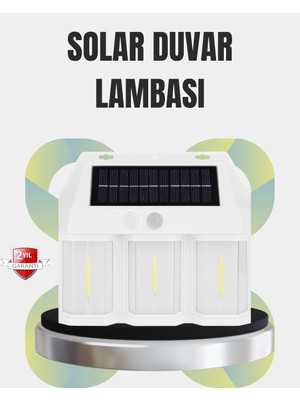 Twin Store Pir Sensörlü Solar Lamba – Otomatik Şarj Gece Aydınlatma