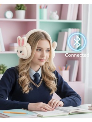 Twin Store Kablosuz Tavşan Tasarımlı Bluetooth Kulaklık Tf Kart Destekli
