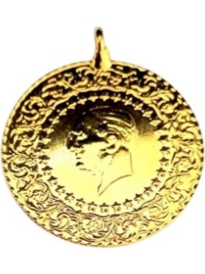 Hg.Aksesuar 22 Ayar Altın Kaplama Tarihli Yarım Çeyrek