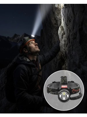 Uravas Store Çok Fonksiyonlu LED Kafa Feneri Ayarlanabilir Odaklı