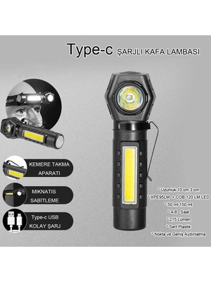 Uravas Store Şarjlı Mıktanıslı Kafa Lambası WT-621