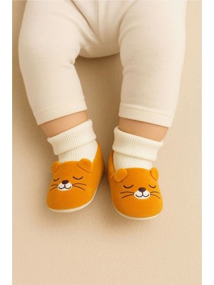 Minissa Baby Kids Yumuşak Çoraplı Triko Bebek Patik Ilk Adım Panduf Kaydırmaz Taban