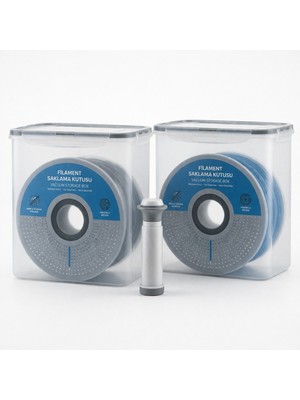 Filament Saklama Kutusu Vakumlu – Nem Önleyici Dry Box – 2 Kutu 1 Vakum