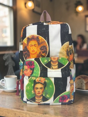 Old Cotton Cargo Kaliteli Mini Vintage Salaş Disayn Günlük Sırt Gezi Çantası 21 cm x 34 cm