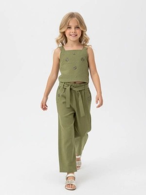 Zekids Kız Çocuk Tasarım Pantolon