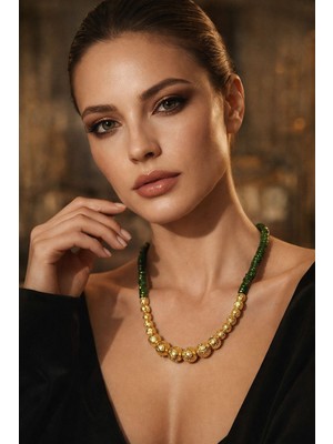 Solare Accessories Lav Taşı & Afrika Akik Doğal Taş Kolye – Enerji ve Denge Kolyesi