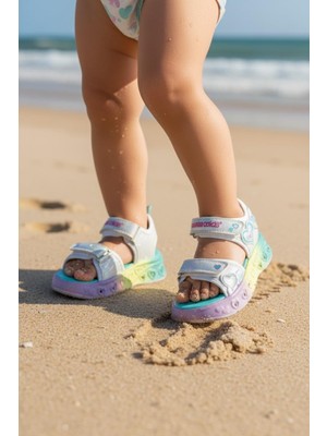 Marco Kids 207 Hafif Kız Çocuk Işıklı Rahat Sandalet