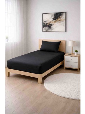 Seralay Home Sıyah Lastikli Çarşaf Takımı