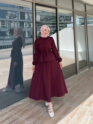 Castivo Fashion Cepli Gömlek Yaka Bağlamalı Takım