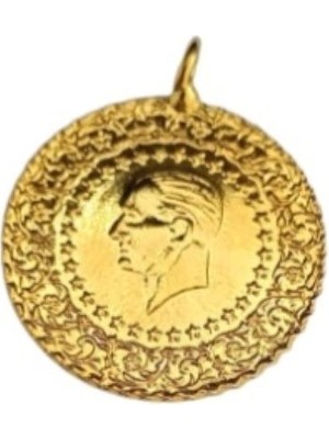 Hg.Aksesuar 22 Ayar Altın Kaplama Tarihli Tam Çeyrek