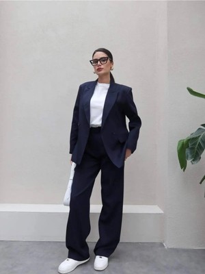 Castivo Fashion Oversize Blazer Takım