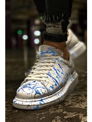 Chekich CH254 - Cbt Pittura Erkek Ayakkabı 416 Mavı Püskürtme