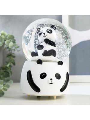 Esranın Dünyası Siyah Beyaz Panda Kar Küresi Büyük Boy