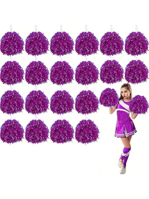 Esranın Dünyası 10 Çift ( 20 Adet ) Fuşya Renk 23 Nisan 19 Mayıs 29 Ekim Okul Gösteri Ponponları