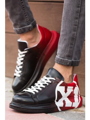 Chekich CH254 - Cbt Pittura Erkek Ayakkabı 445 Sıyah / Kırmızı X1