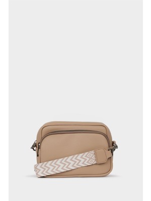 Defacto Kadın Suni Deri Çapraz Vizon Renk Çanta