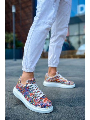 Chekich CH254 - Cbt Pittura Erkek Ayakkabı 537 Crazy Splush Beyaz