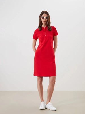 Lc Waikiki Yeni Sezon Polo Yaka A Kesim Pike Elbise