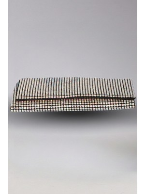 Victoria Shoes Mıknatıslı Kapaklı Çok Renkli Işıltılı Çanta