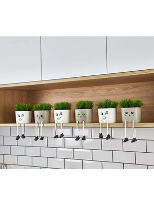 Lineva 6 Adet Dekoratif Sallanan Ayaklı Yapay Çiçek