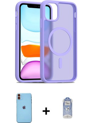 Cepte Toptan iPhone 11 Siluet Minimal Prime - Siyah Joko Magic 5d Cam + Turuncu Neon Fosforlu Kamera Lens