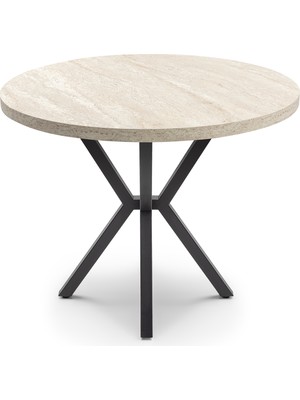 Yuvarlak Mutfak Salon Yemek Masası 90 cm