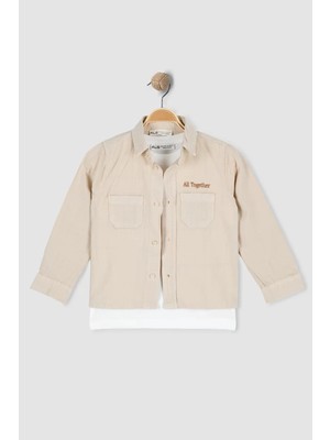 Alg ERKEK ÇOCUK BAYRAMLIK EKOSELİ NAKIŞ İŞLEMELİ GÖMLEK TİŞÖRT İKİLİ MEVSİMLİK ŞIK TAKIM (Bir Beden Büyük Önerilir)