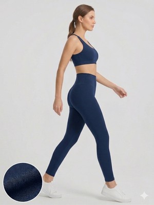 CHNA Kadın Siyah Yüksek Bel Toparlayıcı Günlük Giyim Iç Göstermeyen Kompakt Kumaş Spor Tayt Özel