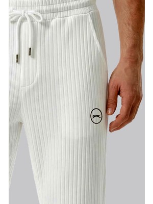 Slazenger 8025 Erkek Fitilli Dokulu Rahat Kalıp Eşofman Altı