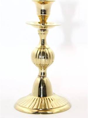 Skygo Tekli Pirinç Şamdan