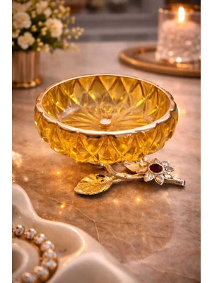 Banum Luxury Lüx Tasarım Çok Amaçlı Gold Lokumluk