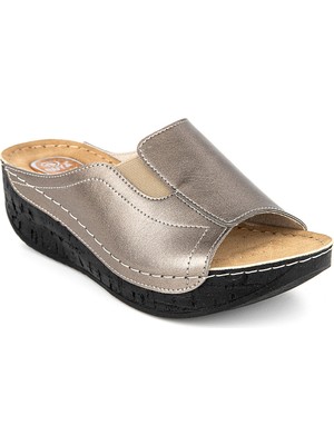 Muya , 32257-ATTICA , Anatomik Taban 4,5 cm Topuk Dikeni Için Jel Destekli Kadın Günlük Terlik