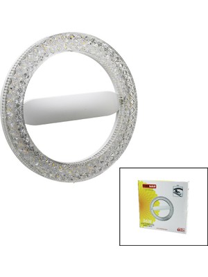 Esranın Dünyası Nisaluce EAMP-059/1 Mika Kristal Simit Model LED Ampul 36W E27 3 RENK=6500K 2700 Lumen (4887)