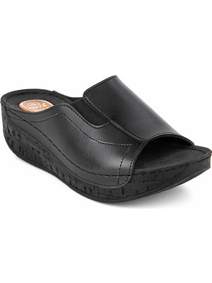 Muya , 32257-ATTICA , Anatomik Taban Topuk Dikeni Için Jel Destekli Dört Mevsim Kadın Günlük Terlik