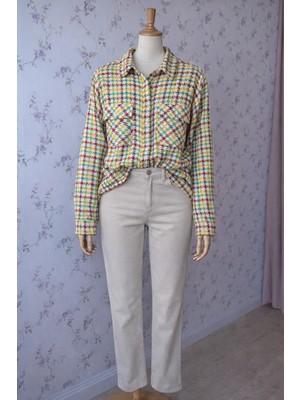 Aleksandrit Butik Sarı Oduncu Mevsimlik Gömlek