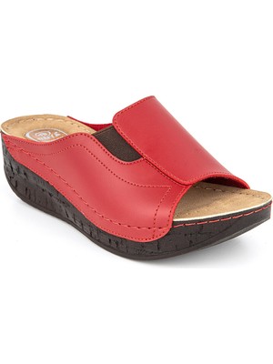 Muya , 32257-ATTICA , Anatomik Taban Topuk Dikeni Için Jel Destekli Dört Mevsim Kadın Günlük Terlik