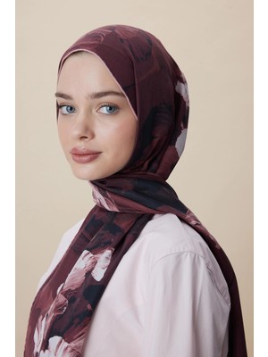 Maisa Akva Pamuk Ipek Şal 70*190 cm - Bordo