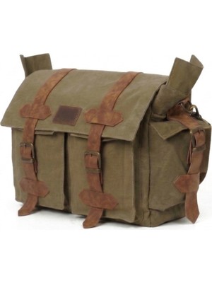 Mandosi Mumlu Kanvas Postacı Çantası - Büyük Boy Fonksiyonel Günlük Vintage Çok Bölmeli Suya Dayanıklı