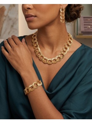 Hg.Aksesuar 22 Ayar Altın Kaplama Samanyolu 3'lü Set