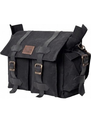 Mandosi Mumlu Kanvas Postacı Çantası - Büyük Boy Fonksiyonel Günlük Vintage Çok Bölmeli Suya Dayanıklı